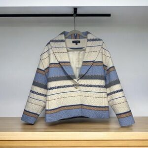 🌿 Intermix Quilted Cottagecore Blazer – Size M